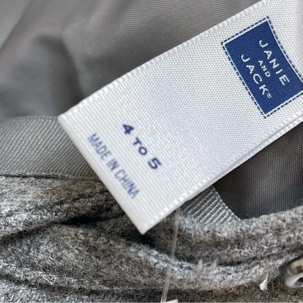 Janie And Jack NEWSBOY CAP in heather grey 4-5